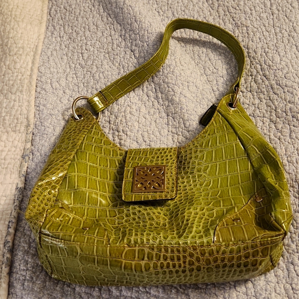 Vintage lime green purse